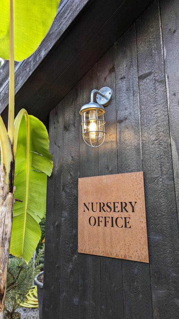 Nursery office signage