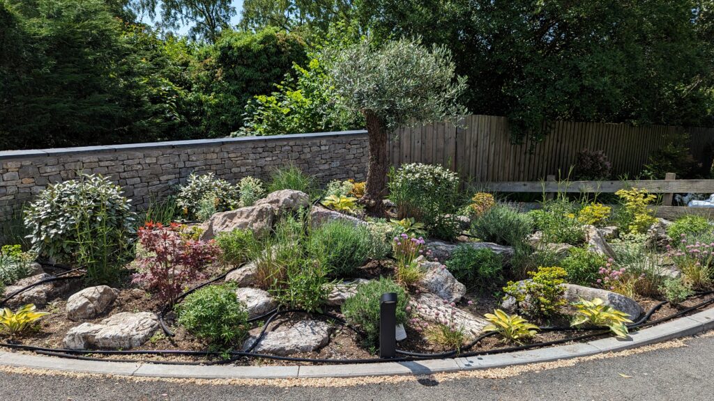 Mediterranean style rockery Mediterranean style rockery